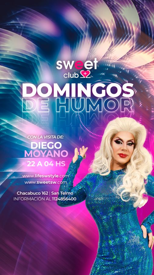 Domingos de Humor junto a Diego Moyano en Sweet Club 