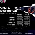 Vive la Mejor Noche en Sweet Club: Exclusivo para Solos y Solas