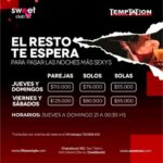 Disfruta las noches mAs sexys en Temptation Resto Bar