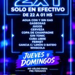PROMO EN CONSUMICIONES 2×1!!!